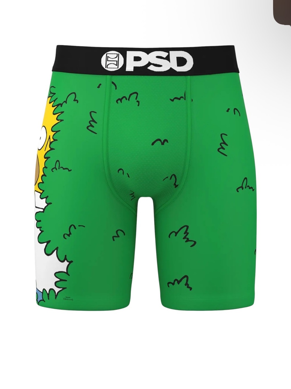 PSD Green Graphic Boxer Briefs with Black Waistband